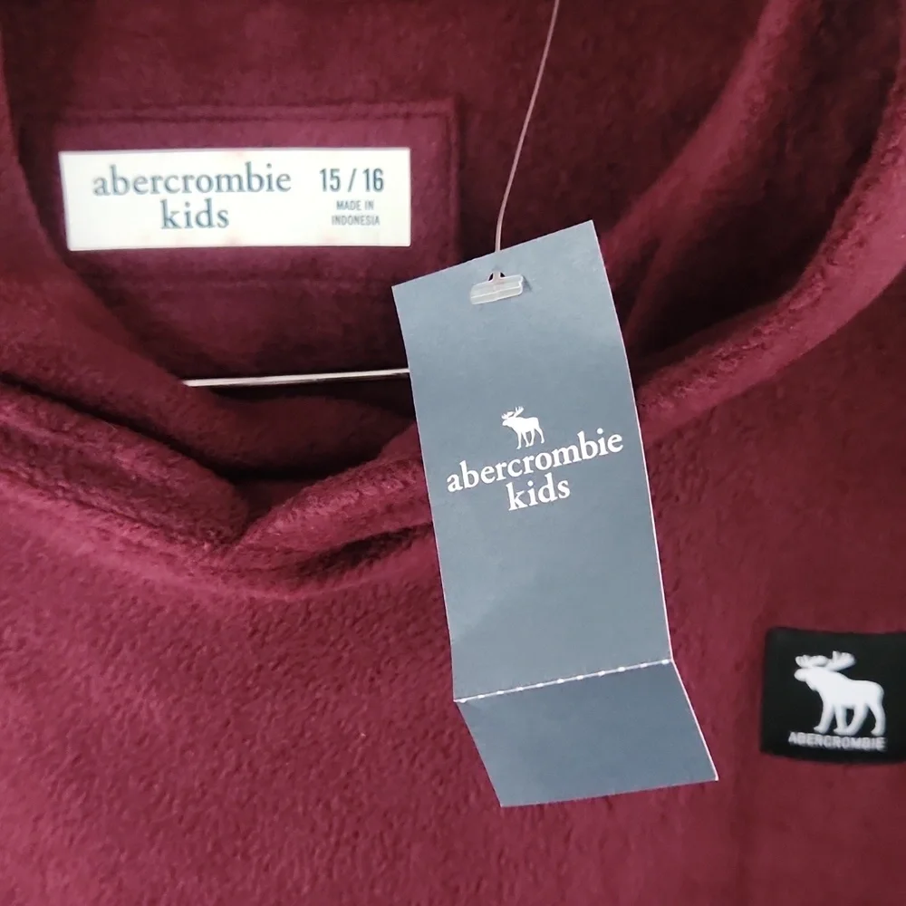 NWT Abercrombie & Fitch Burgundy Hoodie